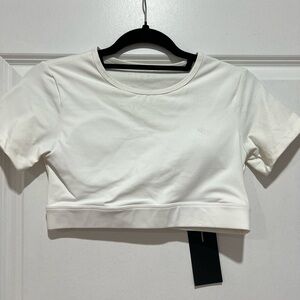 NVGTN Classic White Crop Top